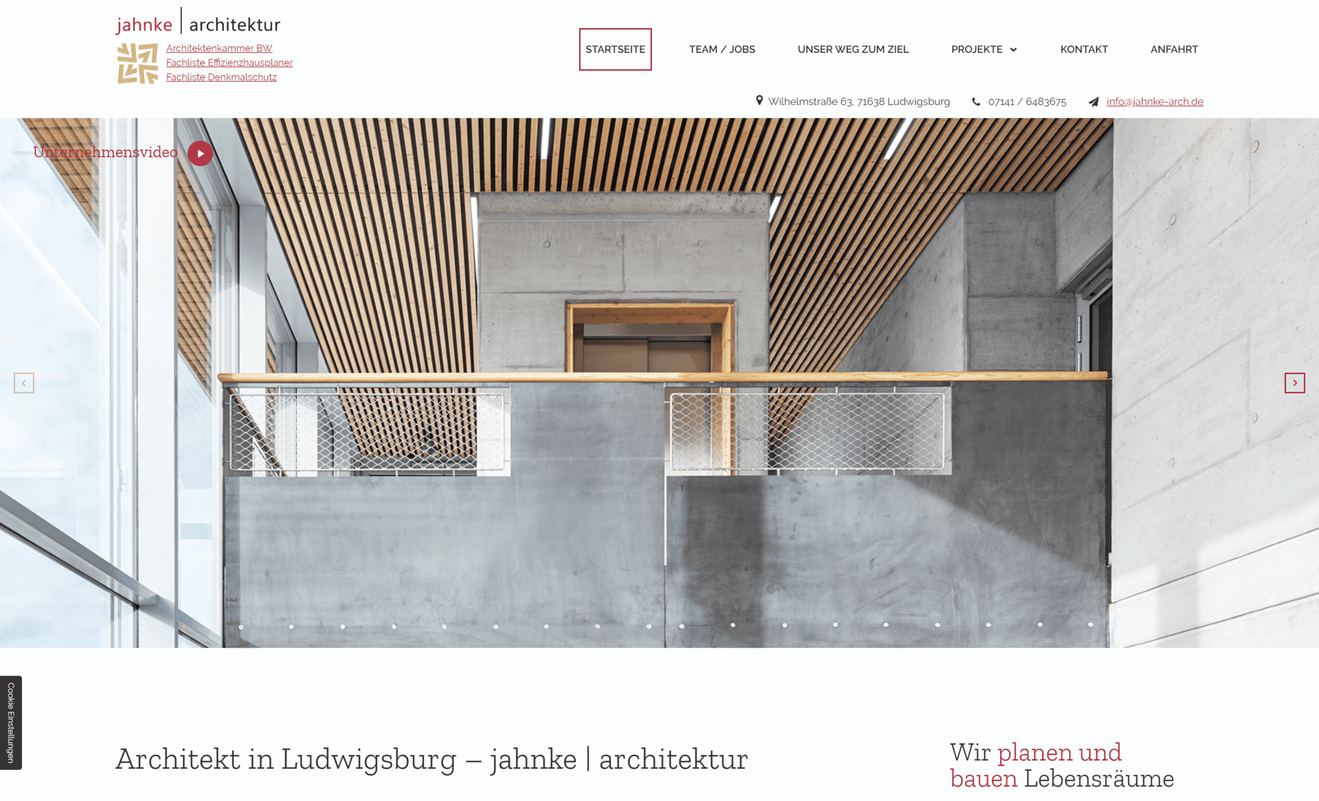 Jahnke Architektur | Desktop